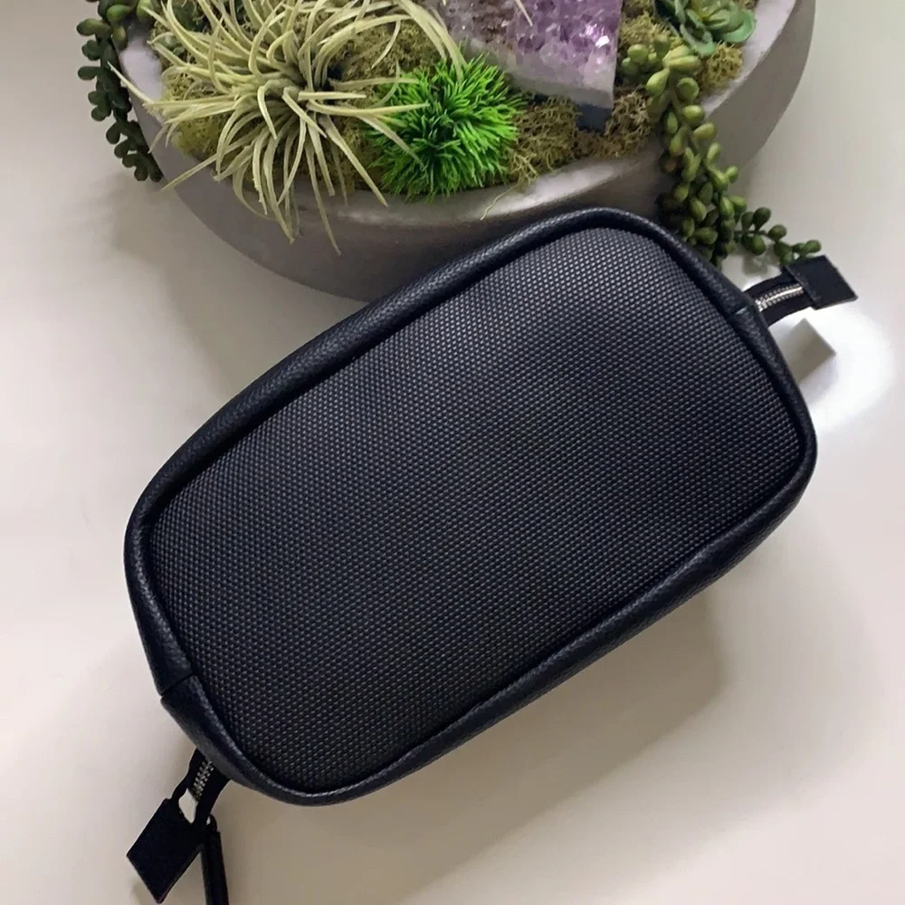 Calvin Klein pebble black travel Toiletry carry bag
